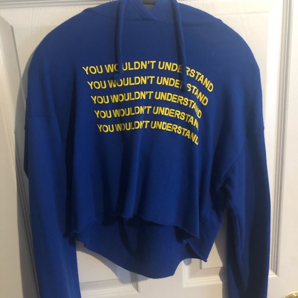 Dolls Kill Tops - You Wouldn’t Understand Cropped Hoodie